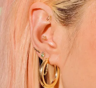 Here are the most fashionable ear piercings to try out